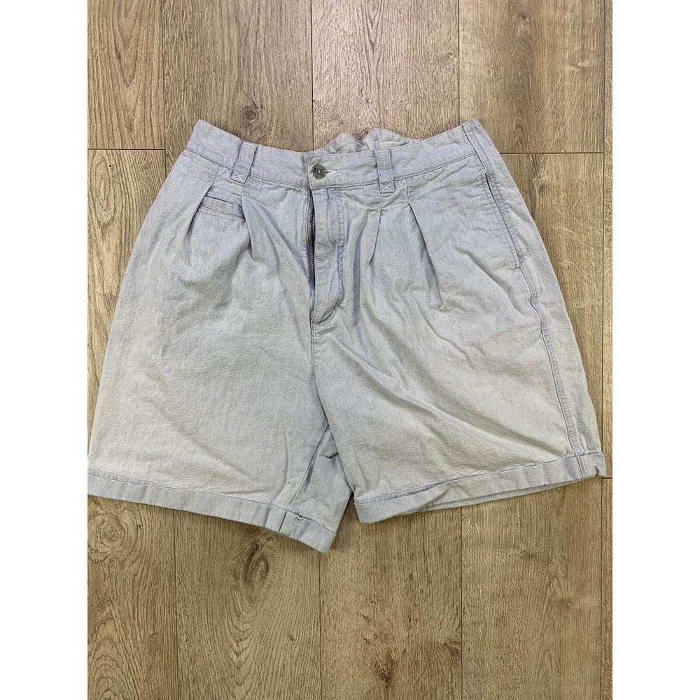 Vintage Lee Vegetable Stock Women 16 Light Wash High Rise Jean Shorts Jorts Blue